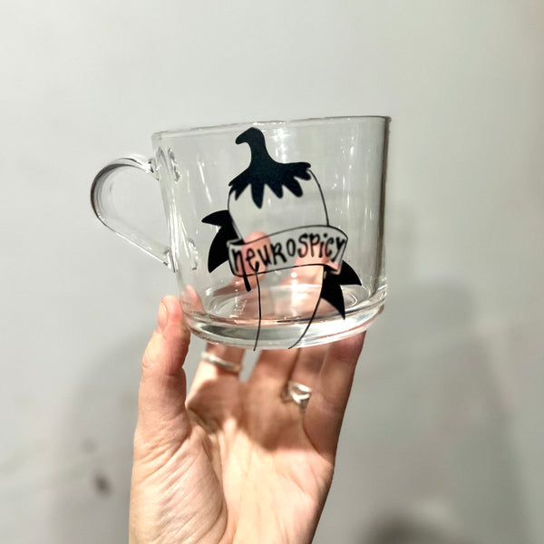 Badass Glass Mug (multiple designs)