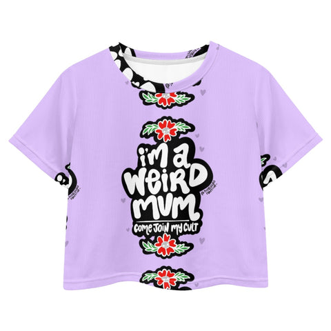 Weird Mum Club Adult Cropped T-shirt
