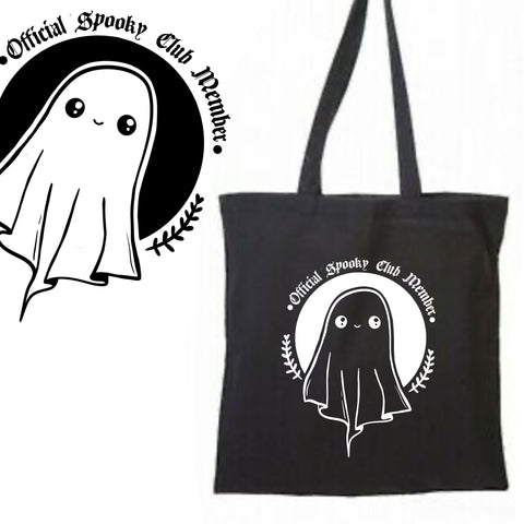 Spooky Club Member Ghostie Tote Bag