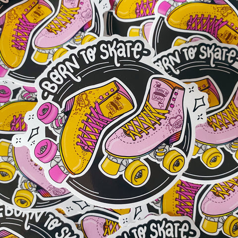 Born To Skate Vinyl Sticker