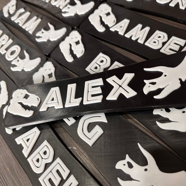 Personalised Dino Name Plaque